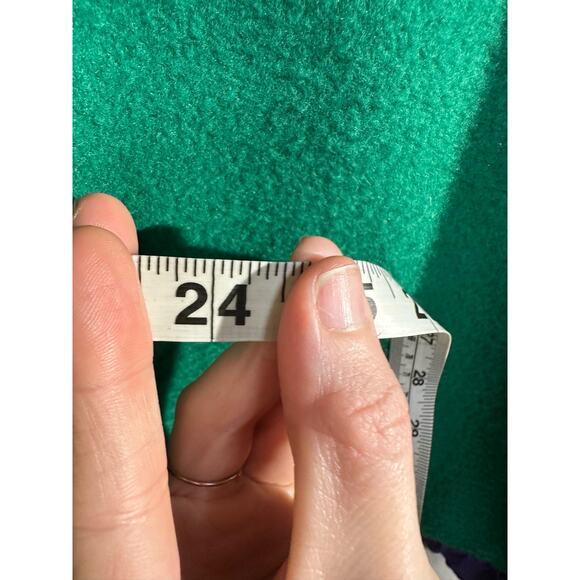 90s Vintage Gap Jacket Womens Small Green Fleece Pullover Pockets Zip Oversized - Picture 7 of 7